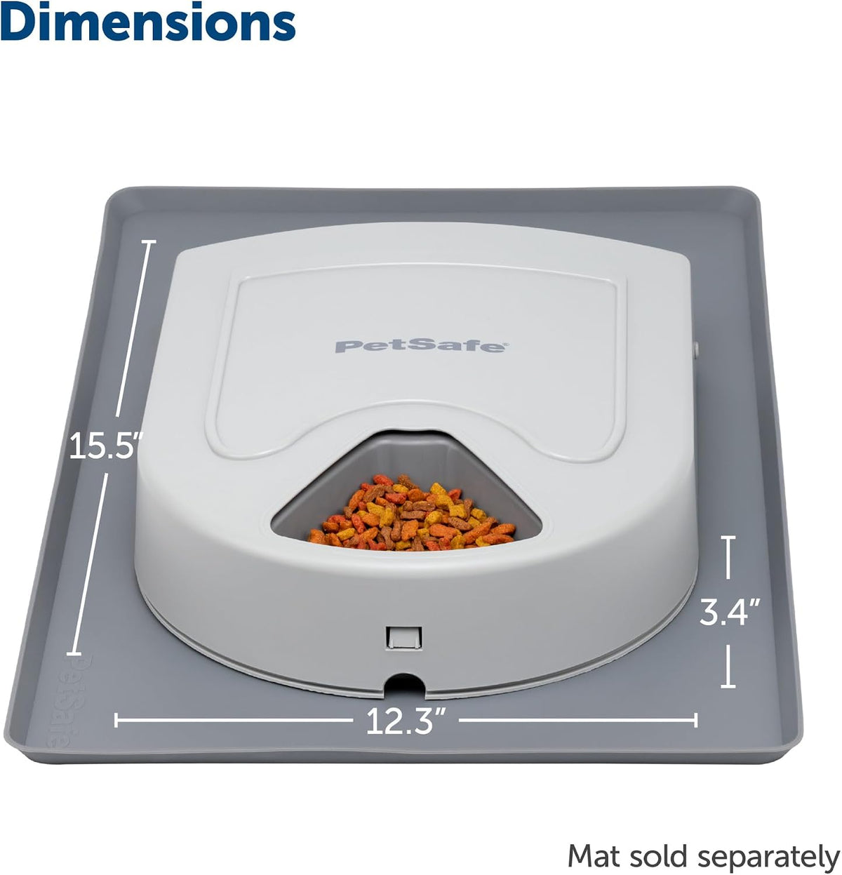 PetSafe Automatic Dog Feeder, 5 Meals, 40 oz Capacity, Plastic, for Dry Food, Multiple Pets (Pack of 2)