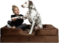 NOAH & PAW Large Dog Bed, Orthopedic Memory Cooling Foam (2X Base) 45x35x11