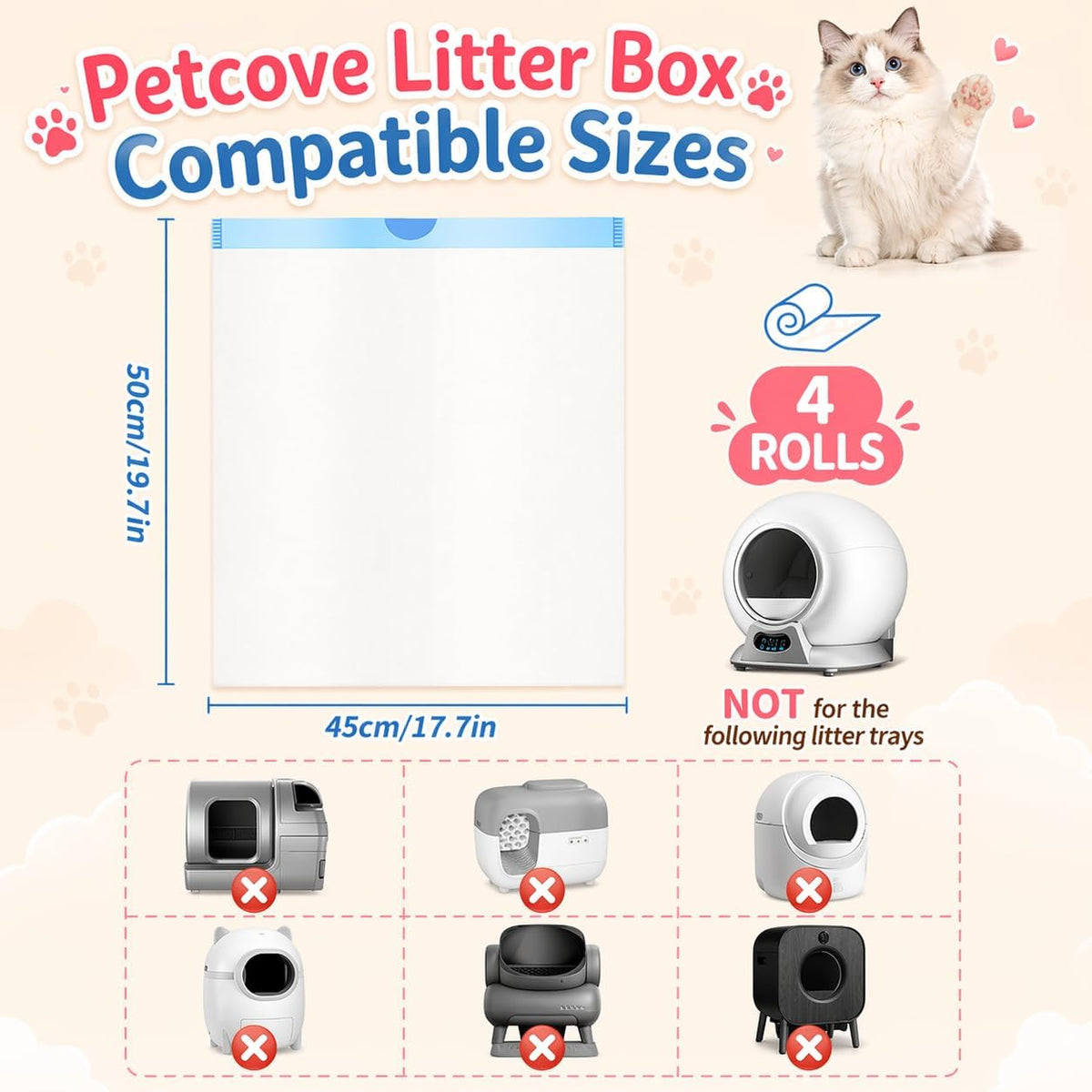 Litter Bags Compatible with Petcove