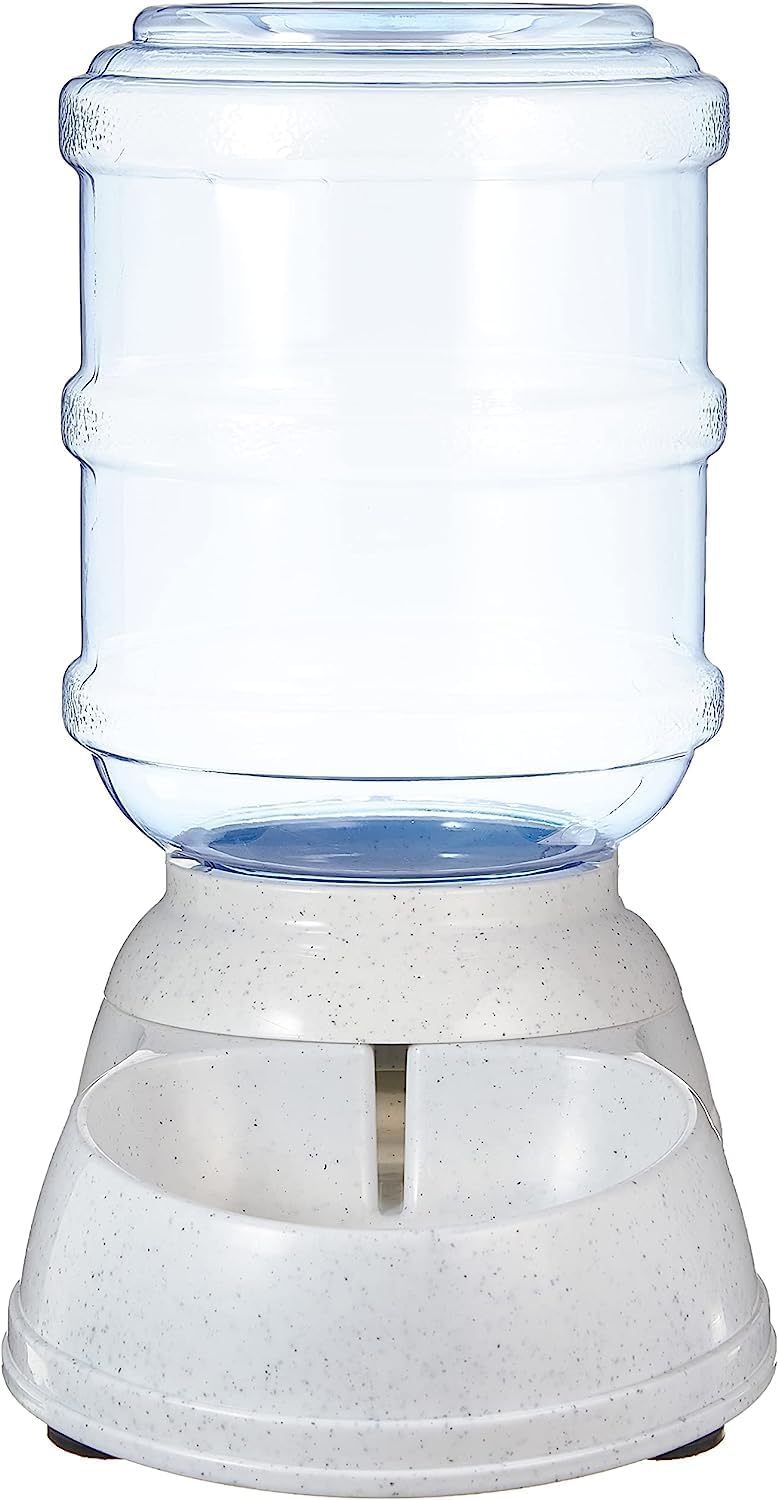 Amazon Basics Gravity Pet Water Dispenser for Cat and Dog, Easy to Clean, 135.3fl.oz Capacity, Small (Pack of 4)