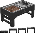 ELS PET Elevated Dog Bowls, No Spill Water Bowl and Stainless Steel Feeder