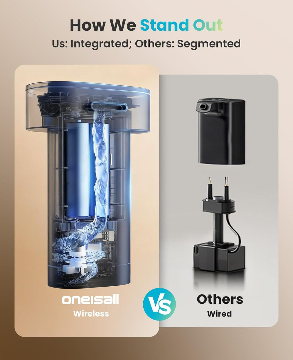 oneisall 108oz/3.2L Wireless Stainless Steel Cat Water Fountain