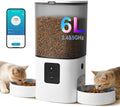 ANDOLL HOME 6L Automatic Cat Feeder, 2 Pets Timed Cat Dry Food Dispenser