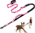 TSPRO Shock Absorbing Hands-Free Bungee Dog Leash with Car Safety Tether
