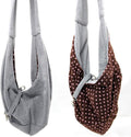 Pet Sling Carrier Bag Travel Tote for Cats Dogs, Up to 16 lbs (Gray)