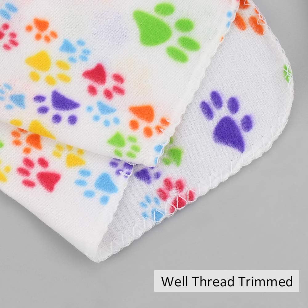 Comsmart Dog Blankets, 6 Pack Fleece Pet Blankets, 39x35 inches, White