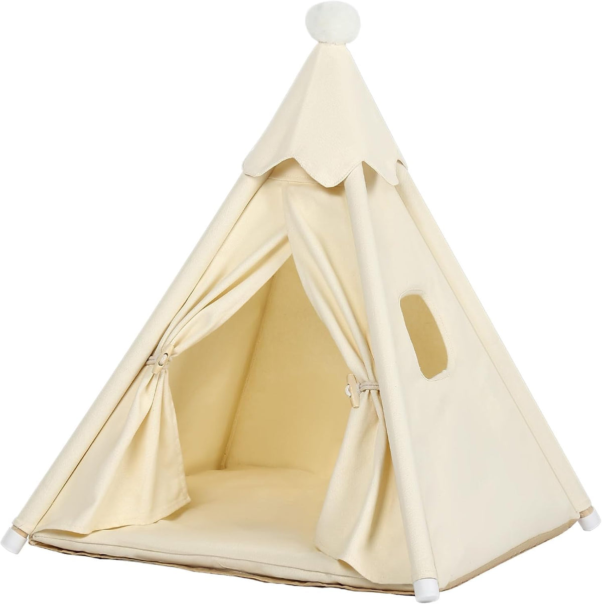 Standard Cat & Mini Dog Teepee Tent House Int 20x20x20in/Ext 22x22x25in