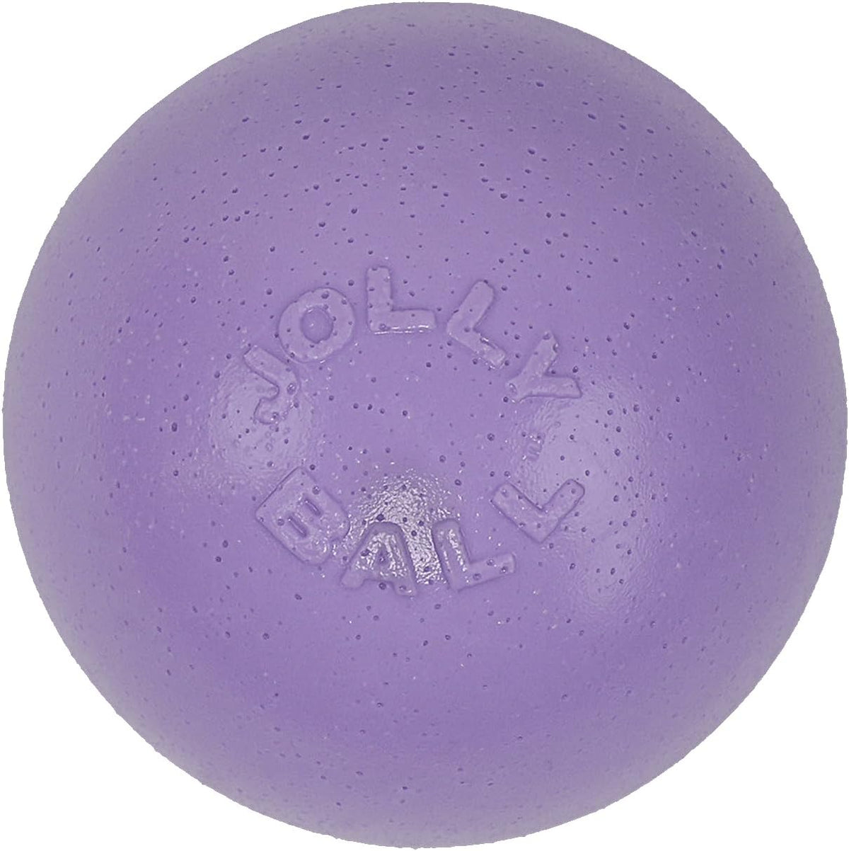 Jolly Pets Bounce-n-Play Dog Toy Ball, 6 Inches/Medium, Light Purple | Tough, bouncy medium dog ball made from JollyFlex material that retains shape even when punctured and floats for water play