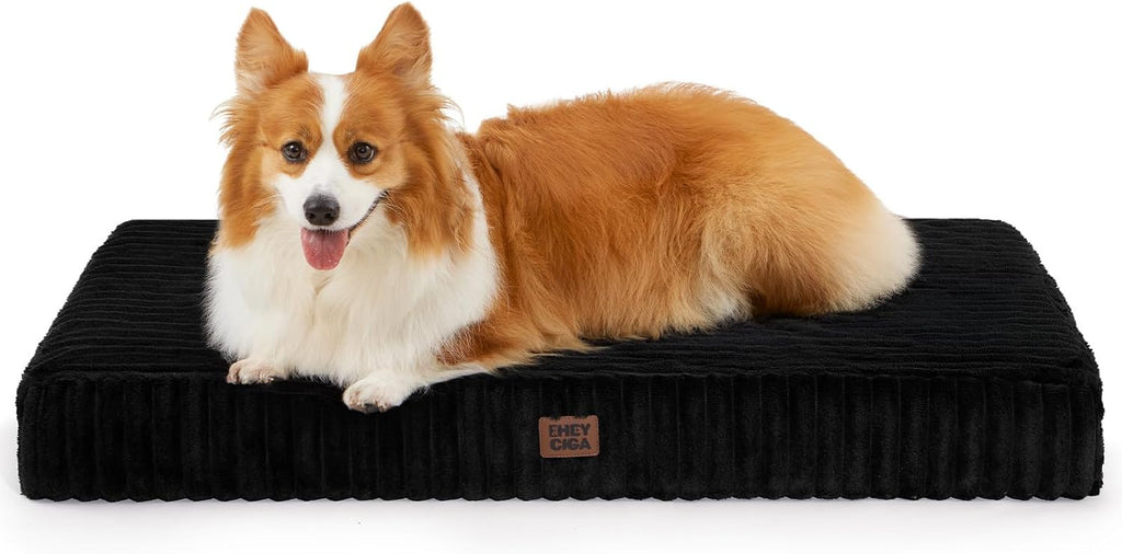 EHEYCIGA Orthopedic Large Dog Bed for Crate, 36"x27" Washable Pet Bed