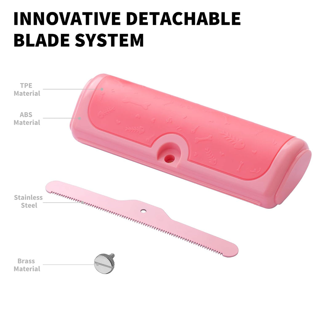 Cat Deshedding Brush for Short Hair, Pink