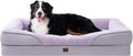 EHEYCIGA Orthopedic XXL Dog Bed for Large Dog, Memory Foam Dog Couch,Purple