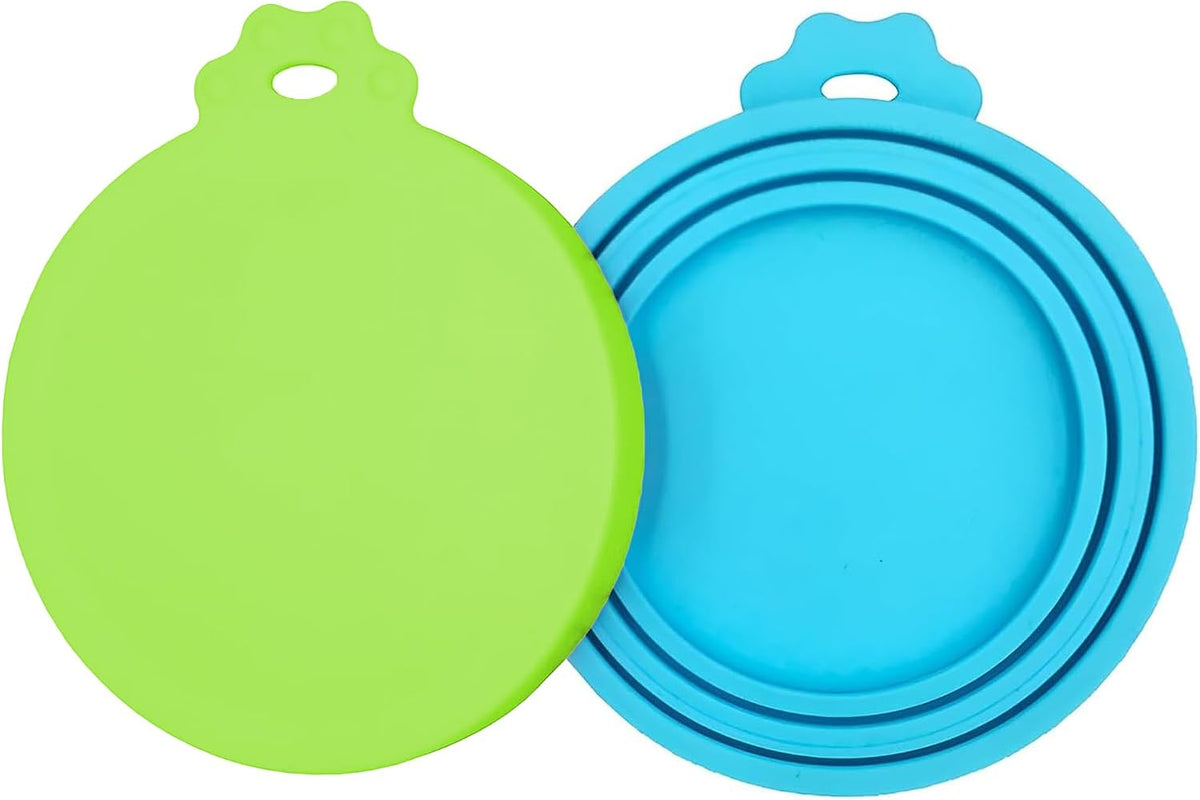 3 Pack Pet Food Can Covers, Silicone Can Lids for Dog & Cat Food