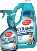 Simple Solution Extreme Stain & Odor Remover, Stain Cleaner, Gallon + 32oz