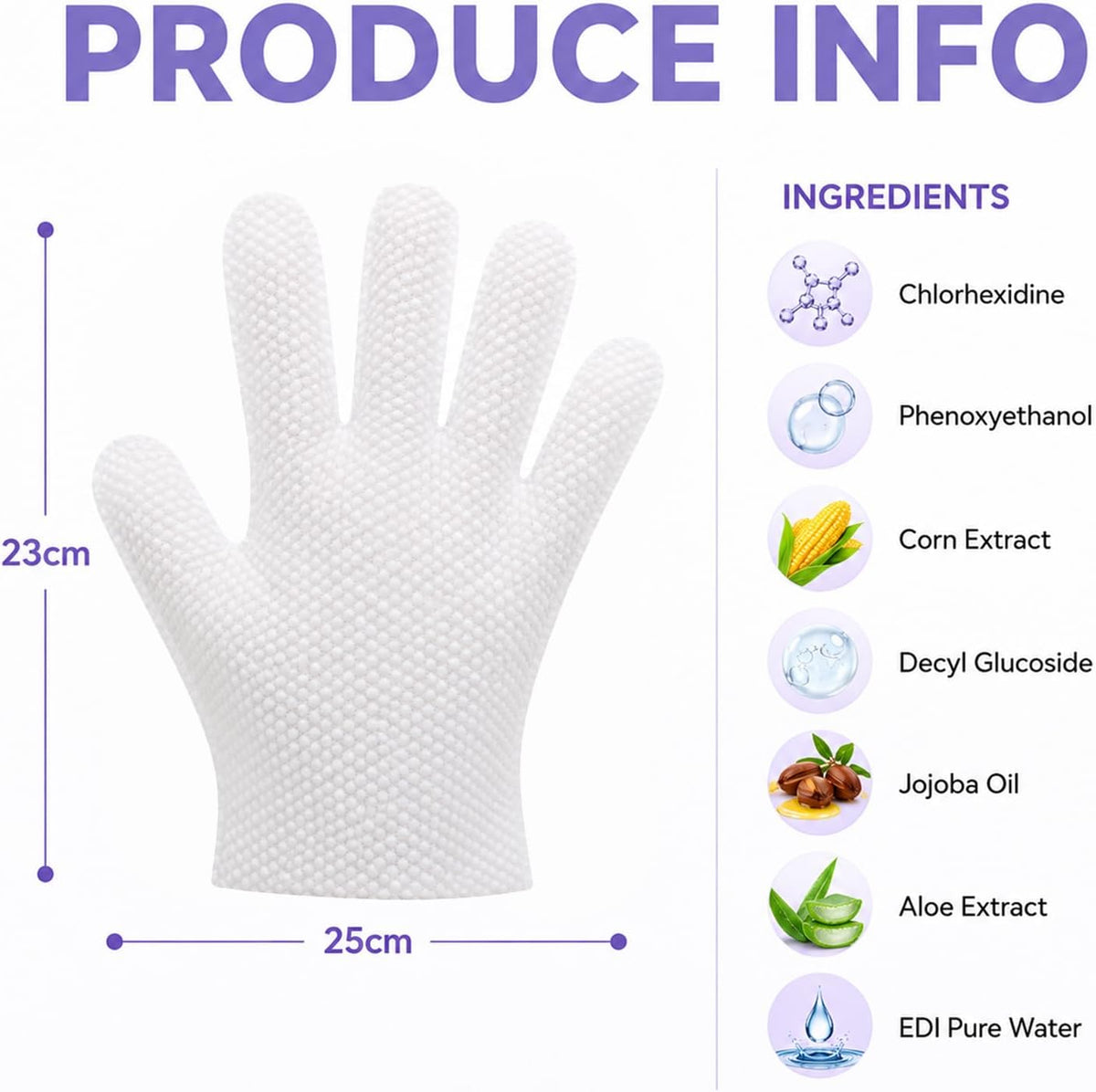 Pet Glove Wipes for Dogs & Cats, 2-in-1 Disposable Dog Cleaning Gloves for Bathing, No-Rinse Grooming Wipes for Paw, Face, Ear & Body, Aloe & Jojoba Oil, 6 Count