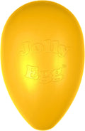 Jolly Pets Jolly Egg Herding Dog Toy, 8 in, Yellow - Erratic Roll