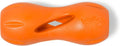 WEST PAW Qwizl Durable Zogoflex Dog Puzzle Toy for Mental Stimulation, and Enrichment - Treat Dispensing for Bully Sticks and Dental Sticks - Dishwasher Safe - Made in USA - Small - Tangerine
