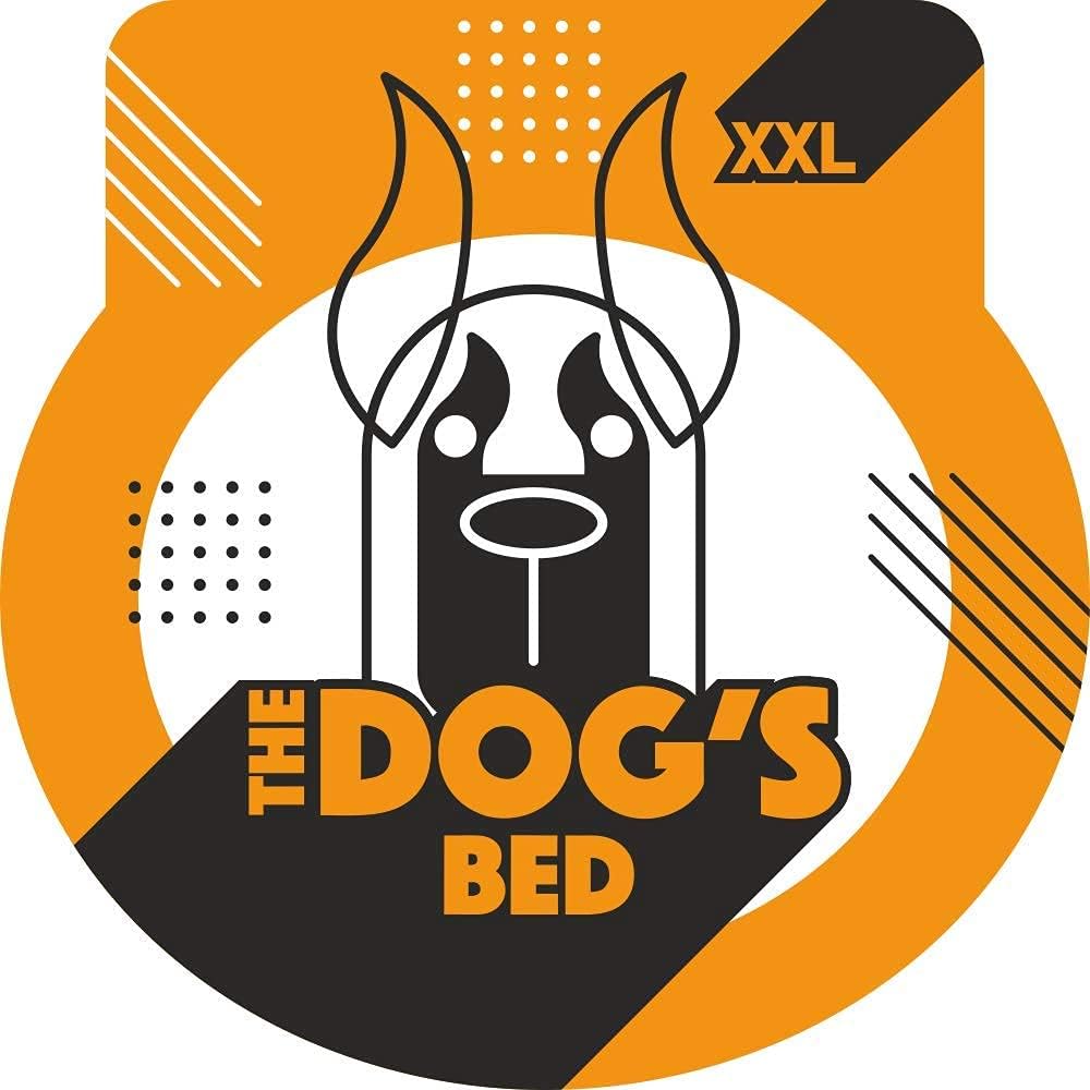 The Dog’s Bed Replacement Outer Cover, Oxford Fabric, Grey with Black Trim, XXL