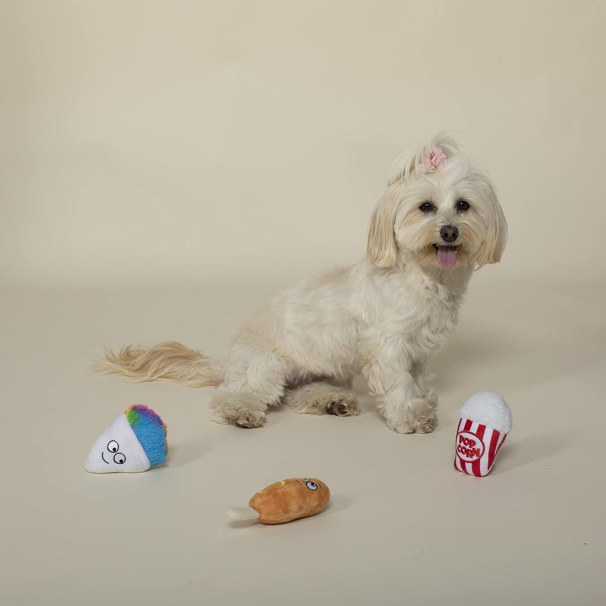 Fringe Studio Plush Dog Toy Set, FAIR Foods, 3 Piece Set, PetShop Collection (289505)