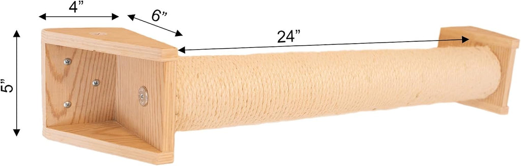 Armarkat Cat Wall Climber Series: Scratching Post W1907D, Natural Beige Medium