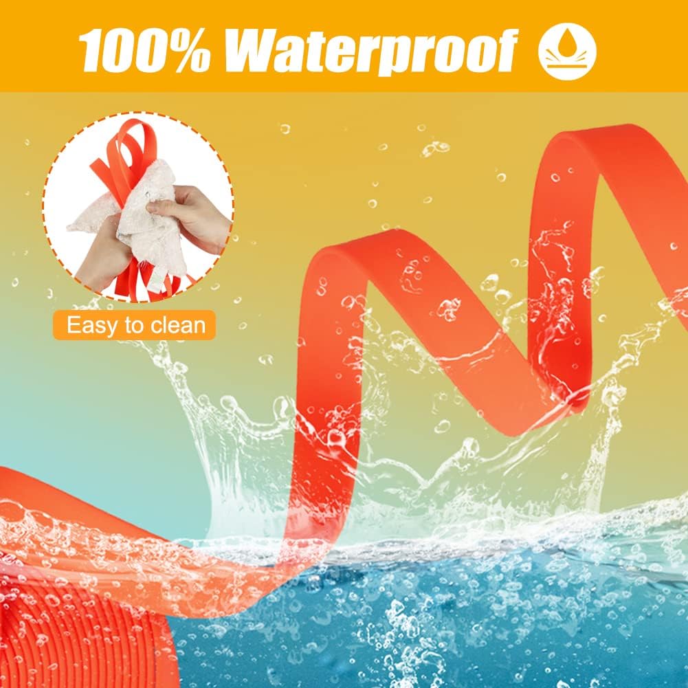 Vivifying Waterproof Long Dog Leash, 20ft Dog Training Leash, Orange