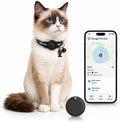 Cat GPS Tracker for Android – Google Find Hub Pet Tracker for Cats, No Subscription, IP67 Waterproof GPS para Gatos, Replaceable 1-Year Battery (Location Reported by Nearby Android Devices) (Black)