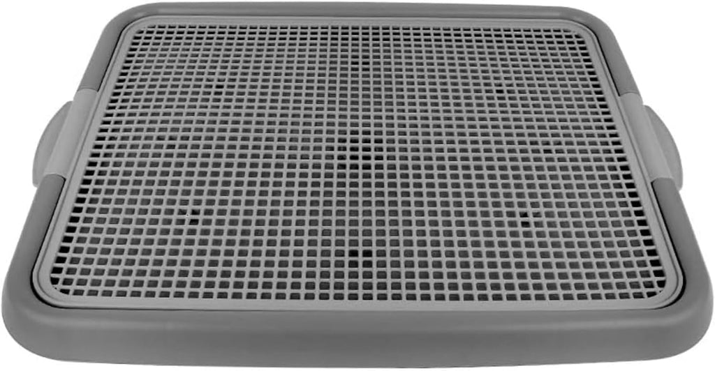 UPIT Puppy Potty Tray with Mesh – Dog Pee Pad Holder for Small Dogs & Puppies, Indoor Dog Potty Training Toilet, Plastic Leak-Proof Dog Potty Tray (Small - 20 x 16 in)
