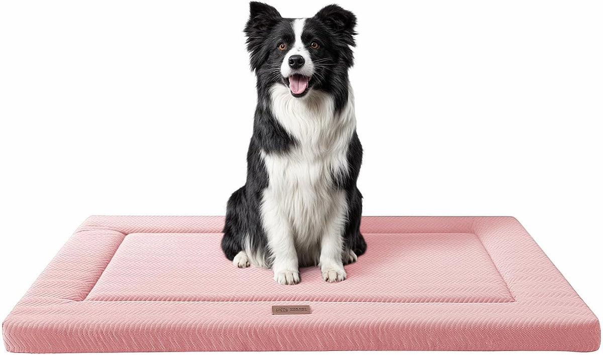 Dog Bed for Crate, Medium/Large Dogs Crate Bed,Washable Dog Beds Kennel Mat