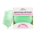 Pet Teezer Cat Brush for De-Shedding Short to Medium Fur, Green