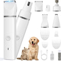 Veeconn 4 in 1 Dog Clippers Grooming Kit with Paw Hair Trimmer for Cat Pet