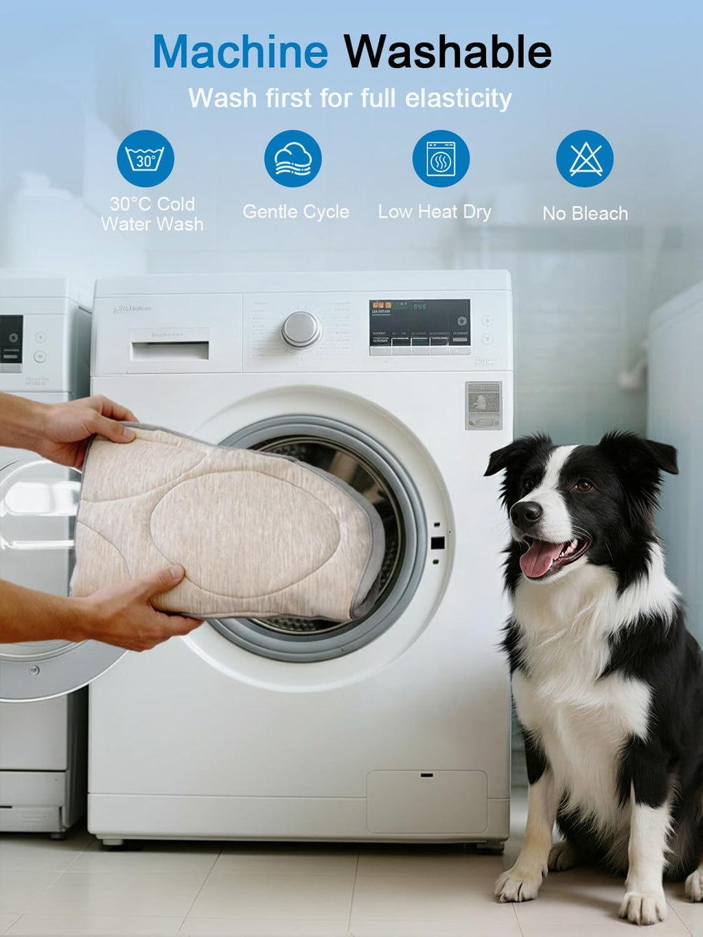 Dog Cooling Mat, Q-Max>0.46 Instant Cool Pad for Dogs, Reversible 4-Layer Thick Pet Cooling Pad, Machine Washable,for Crate, Car, Indoor & Outdoor Summer（Large-26 L x 23" W)