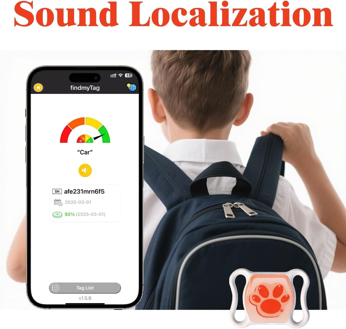 Pet GPS Tracker for Dogs & Cats, Smart GPS Collar with Real‑Time Tracking