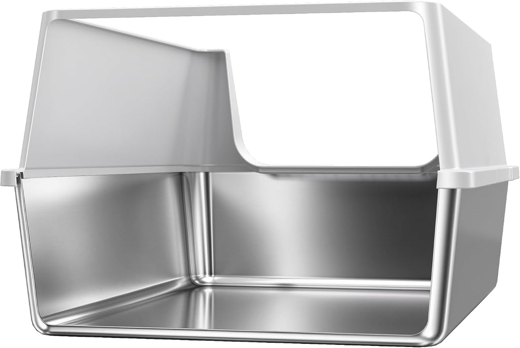 XXXL Stainless Steel Litter Box with Lid, offering Big Cats & Multi-Cats