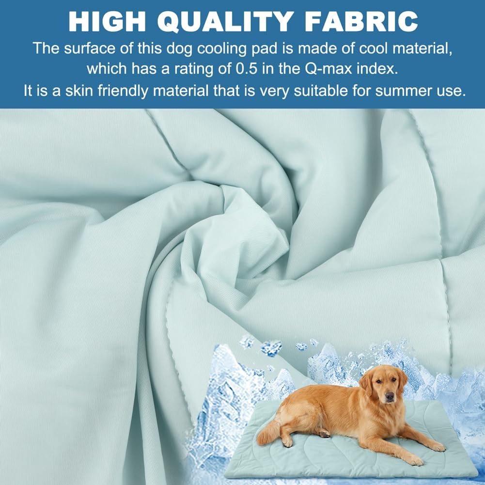 Dog Cooling Mat for Large Dogs, Double-Sided Waterproof Cooling Pad