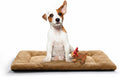 Dog Crate Pad Washable Dog Bed for Crate Medium Cozy Mat 30-Inch Camel