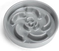 Ceramic Slow Feeder Dog Bowl, 2 Cups Maze Puzzle Dish to Slow Down Eating