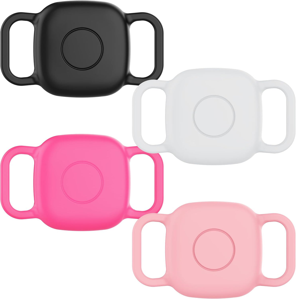 DDJ Waterproof Dog Collar Holder for Life360 Tile Mate, 4-Pack, Multi
