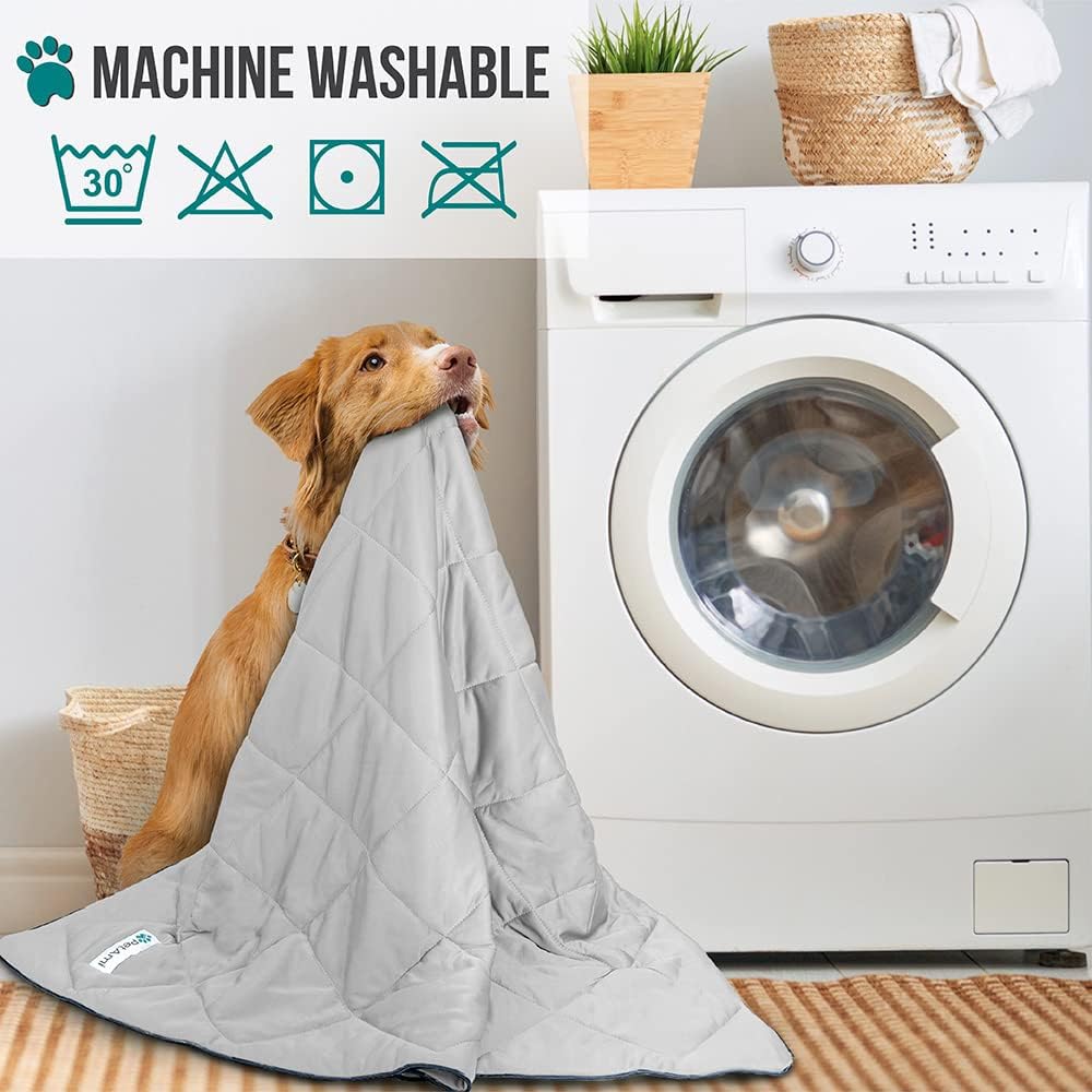 PetAmi Cooling Dog Blanket Lightweight Summer for Pet Cat 29x40 Light Grey