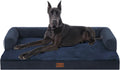 Orthopedic Dog Bed for Extra Large Dogs, 53x42in, Navy Blue