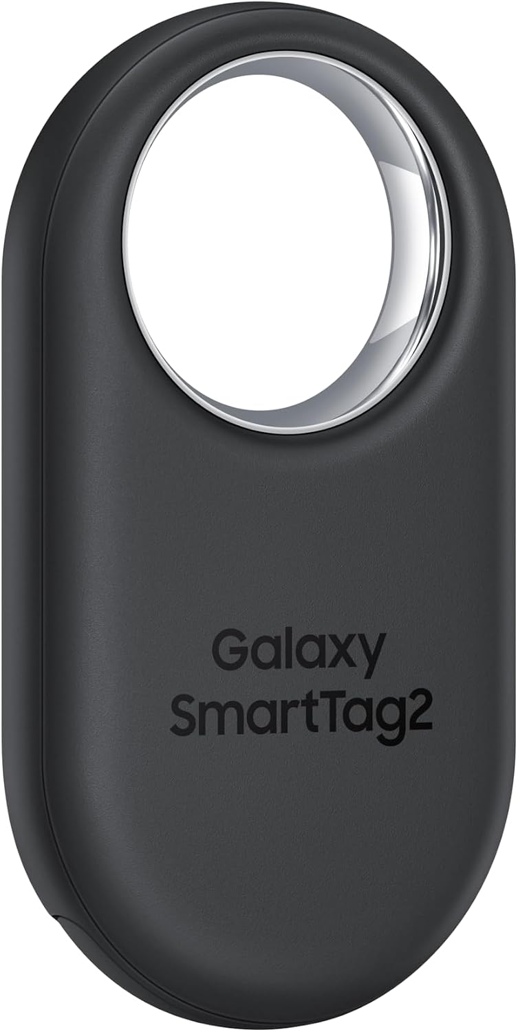 Samsung Galaxy SmartTag2, Bluetooth Tracker, Smart Tag GPS Locator Tracking Device, Item Finder for Keys, Wallet, Luggage, Pets, Use w/ Phones and Tablets Android 11 or Later, 2023, 1 Pack, Black