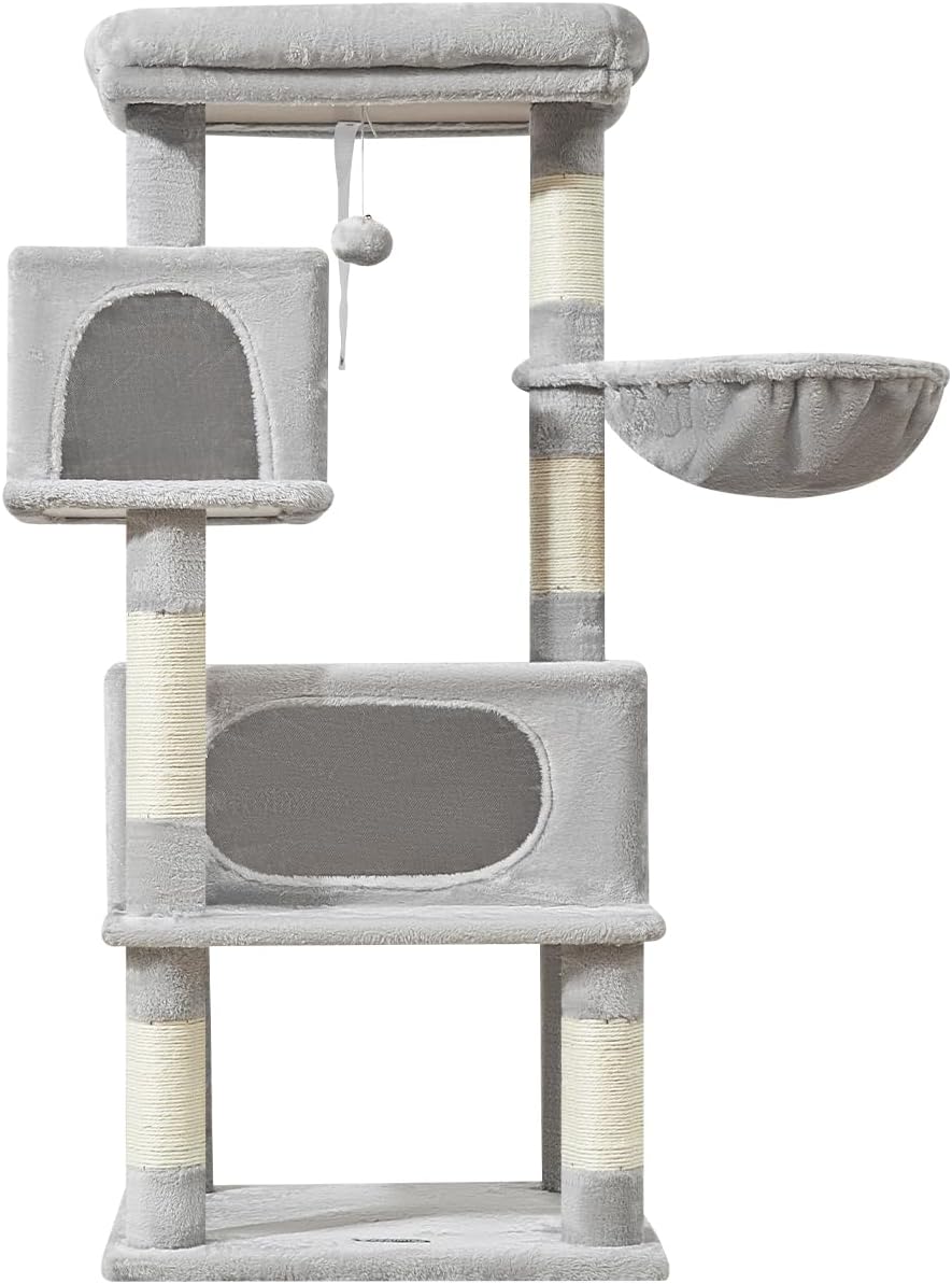 Taoqimiao Cat Tree, 49In Cat Tower for Indoor Cats Large Adult