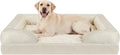 INVENHO Jumbo Orthopedic Dog Bed for Extra Large Dogs, Waterproof, Egg-Crate Foam Dog Couch Bed with Washable Removable Cover, Waterproof Lining and Nonskid Bottom
