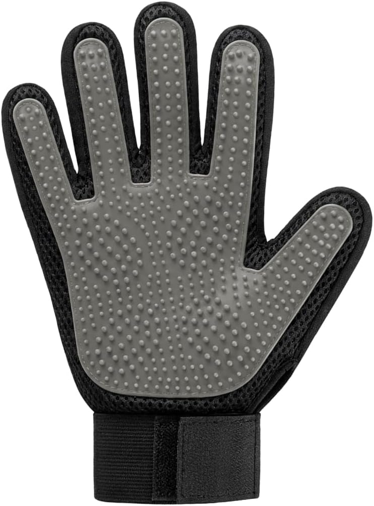 Right Hand Pet Hair Removal Gloves with Thickened Silicone Tips,Grey