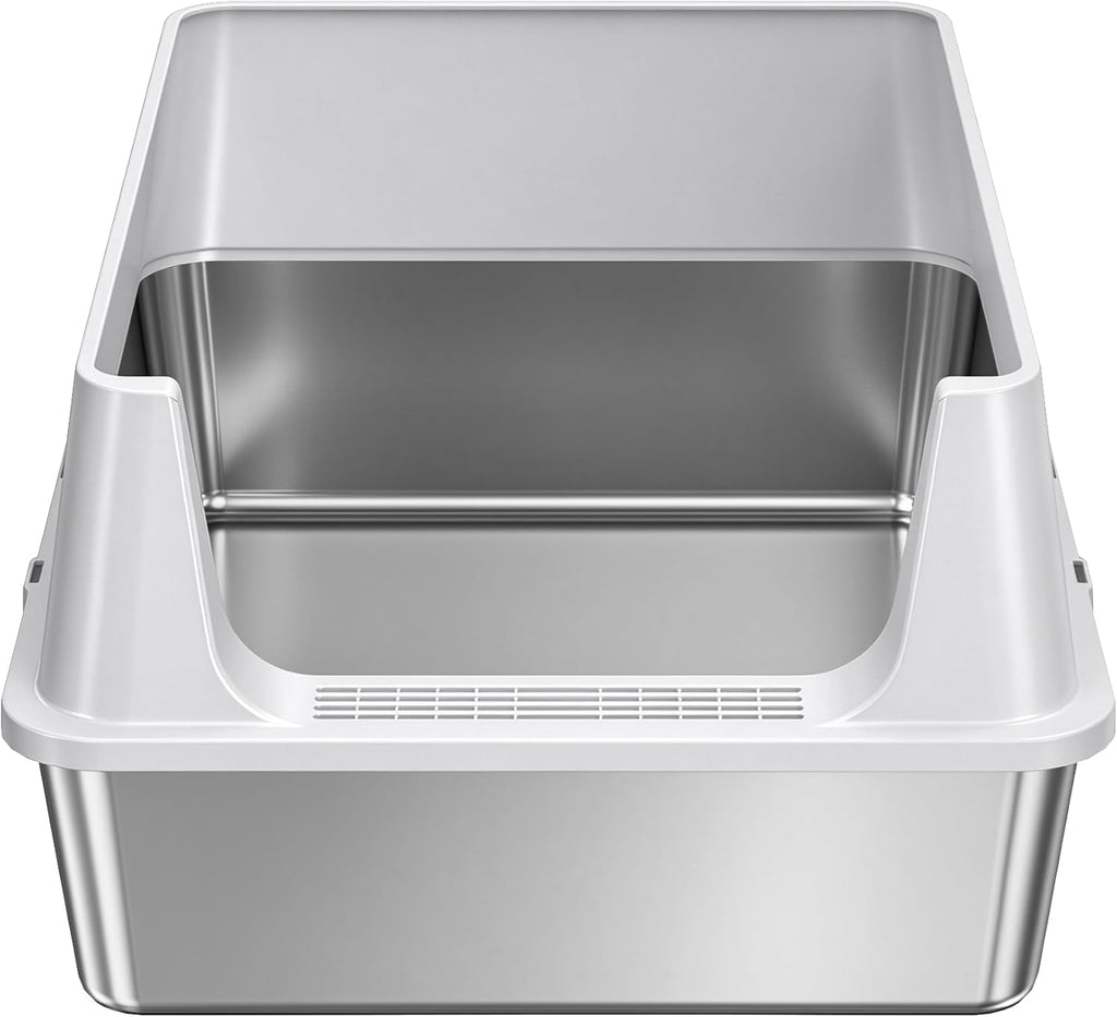 XXXL Stainless Steel Cat Litter Box, Extra Large for Big & Multiple Cats