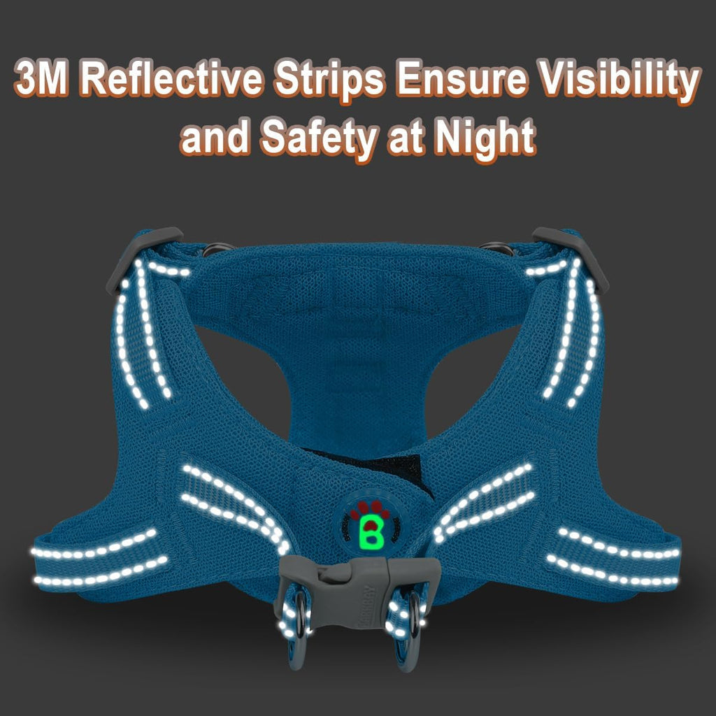 BARKBAY Small Dog Harness,No Pull Puppy Harness,Step-in Dog Vest