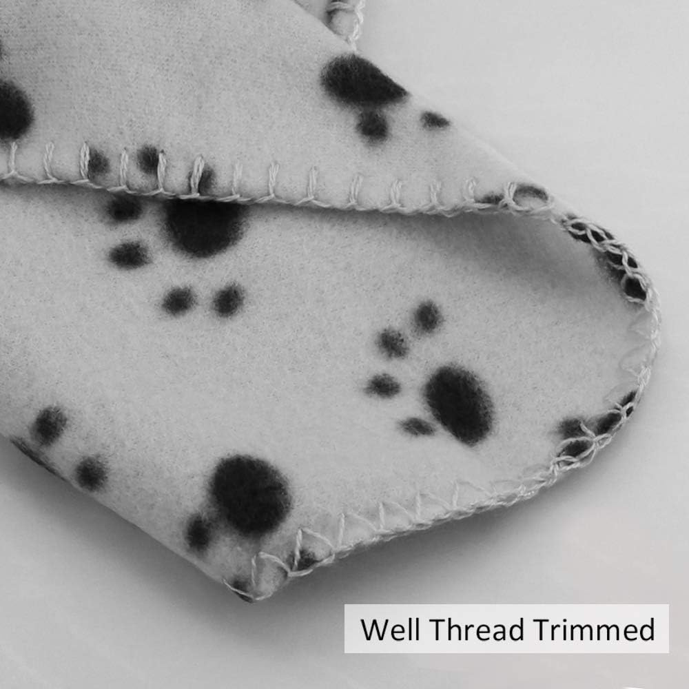 Comsmart Dog Blankets, 6 Pack Fleece Pet Blankets, 39x31 inches, Grey