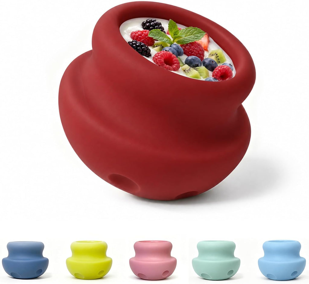 MateeyLife Freeze Dog Enrichment Lick Toy, Stuffable Frozen Lick Treat Bowl