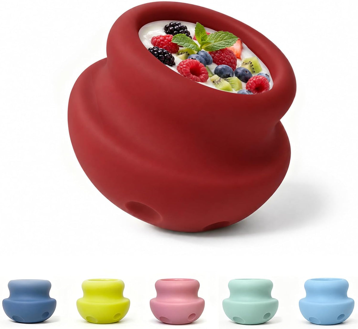 MateeyLife Freeze Dog Enrichment Lick Toy, Stuffable Frozen Lick Treat Bowl