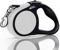Heavy Duty Retractable Dog Leash-16ft Strong & Durable Walking Leash for S to L Dogs up to 45/115 lbs, Upgraded Lock System, Non Slip Grip, Tangle Free (Grey, Small/Medium)