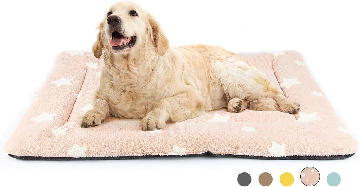 Mora Pets Dog Crate Pad Dog Bed for Crate Washable Flat Pet Kennel Mat Cute