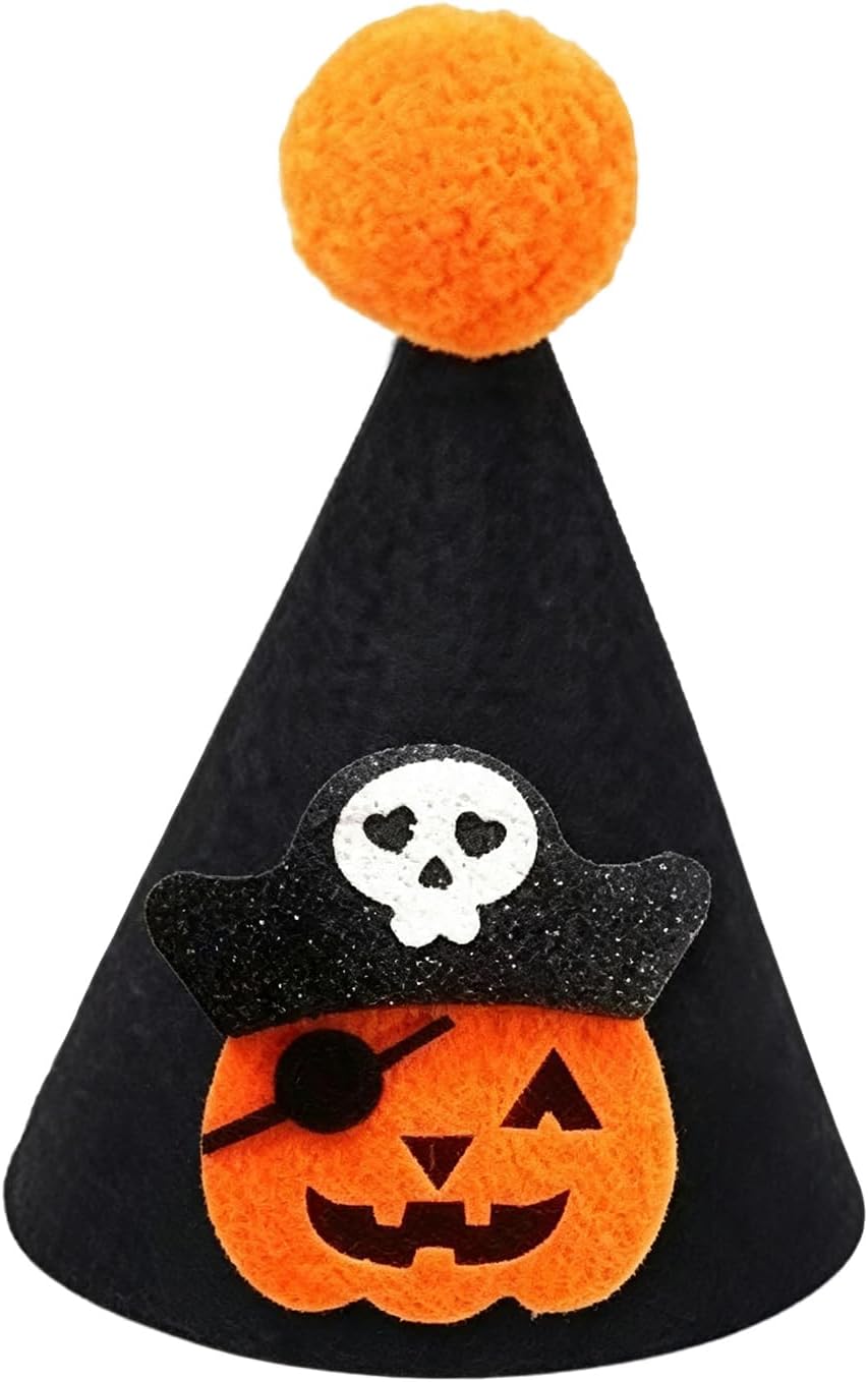 Cat Halloween Pumpkin Costume Set, Funny Halloween Outfit for Cats & Puppy